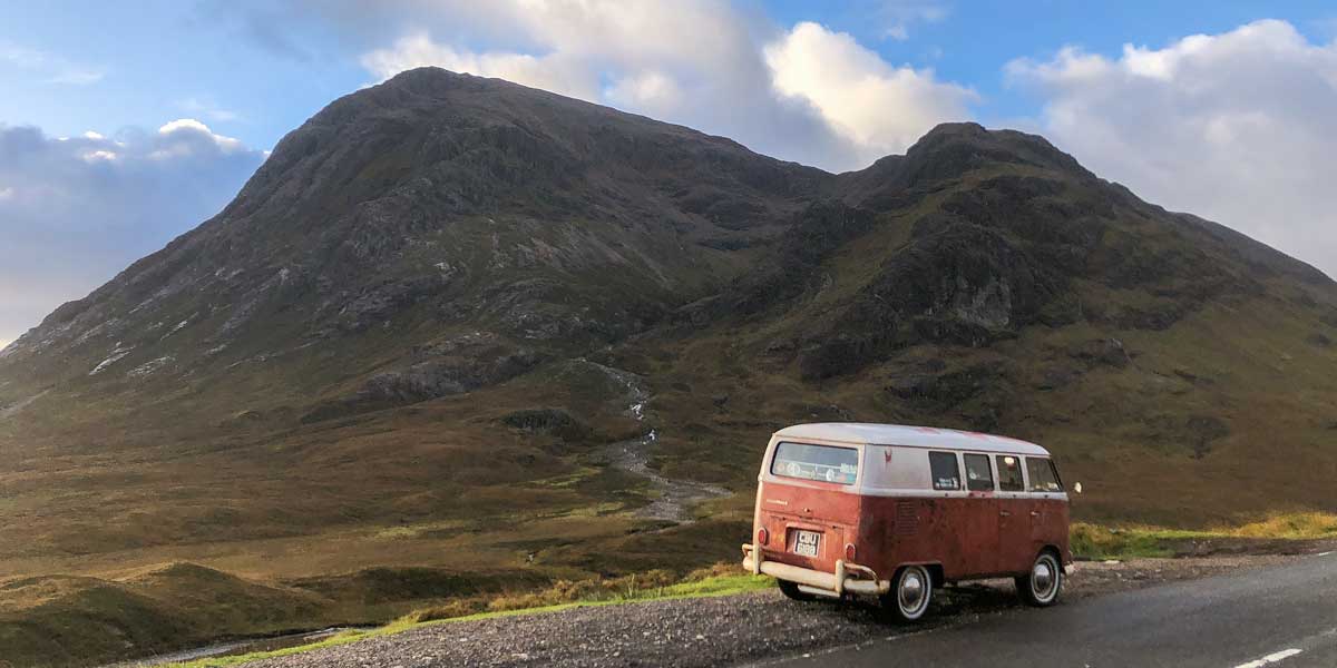 the mountains are a sight to behold on a Highlands of Scotland road trip