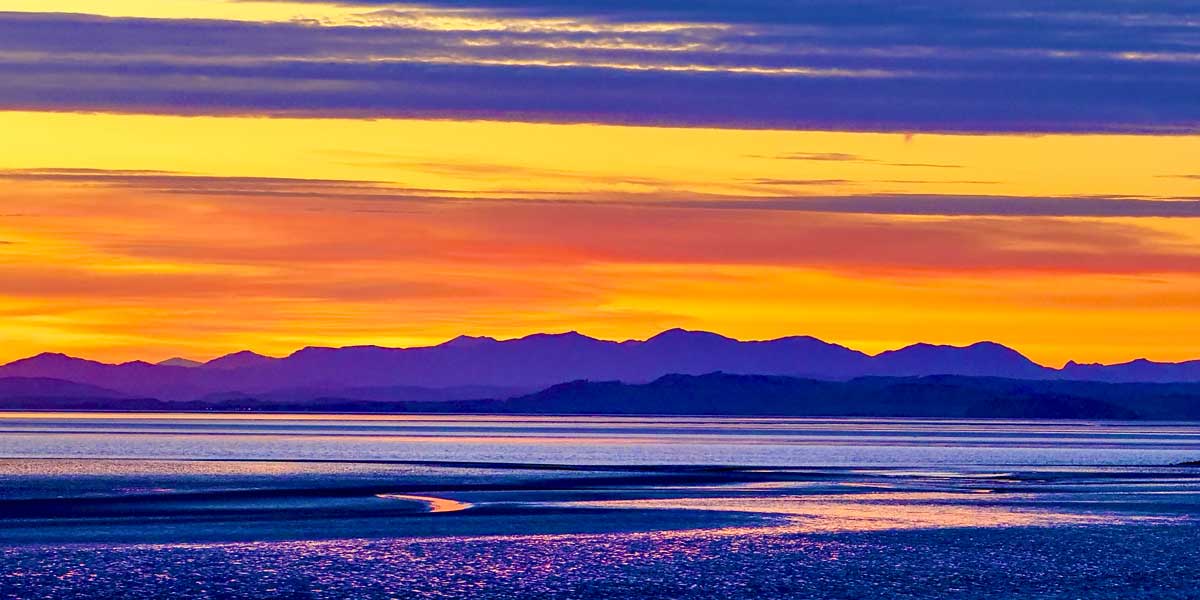 Stunning sunset over Morecambe Bay